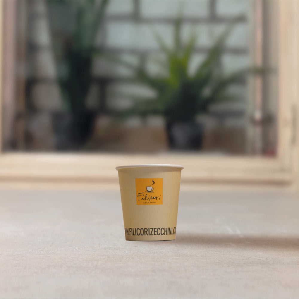 Filicori Zecchini Paper Cups | 4oz Beige | Box of 1000