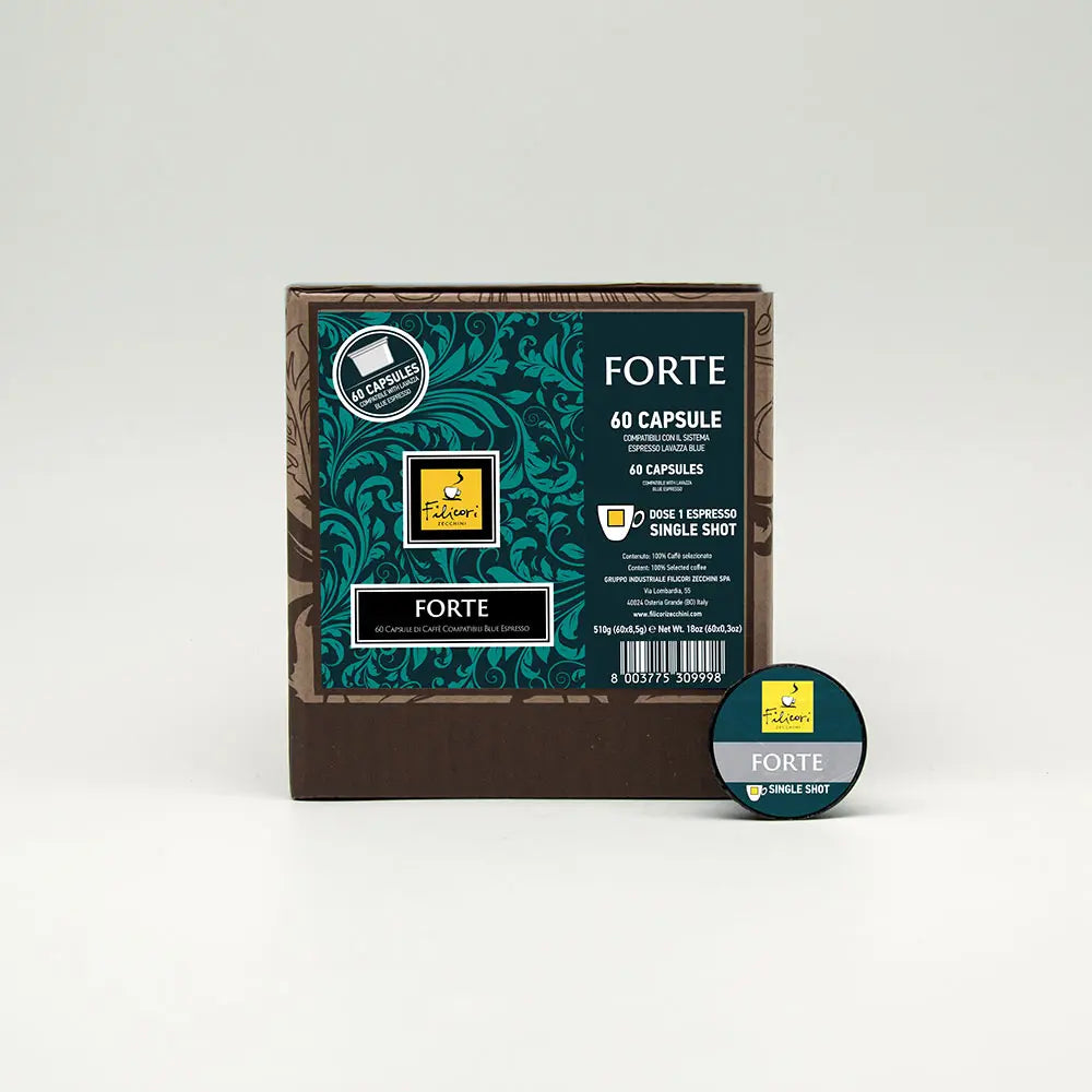 Forte | Lavazza Blue Capsules Single Shot | Box of 60 pcs